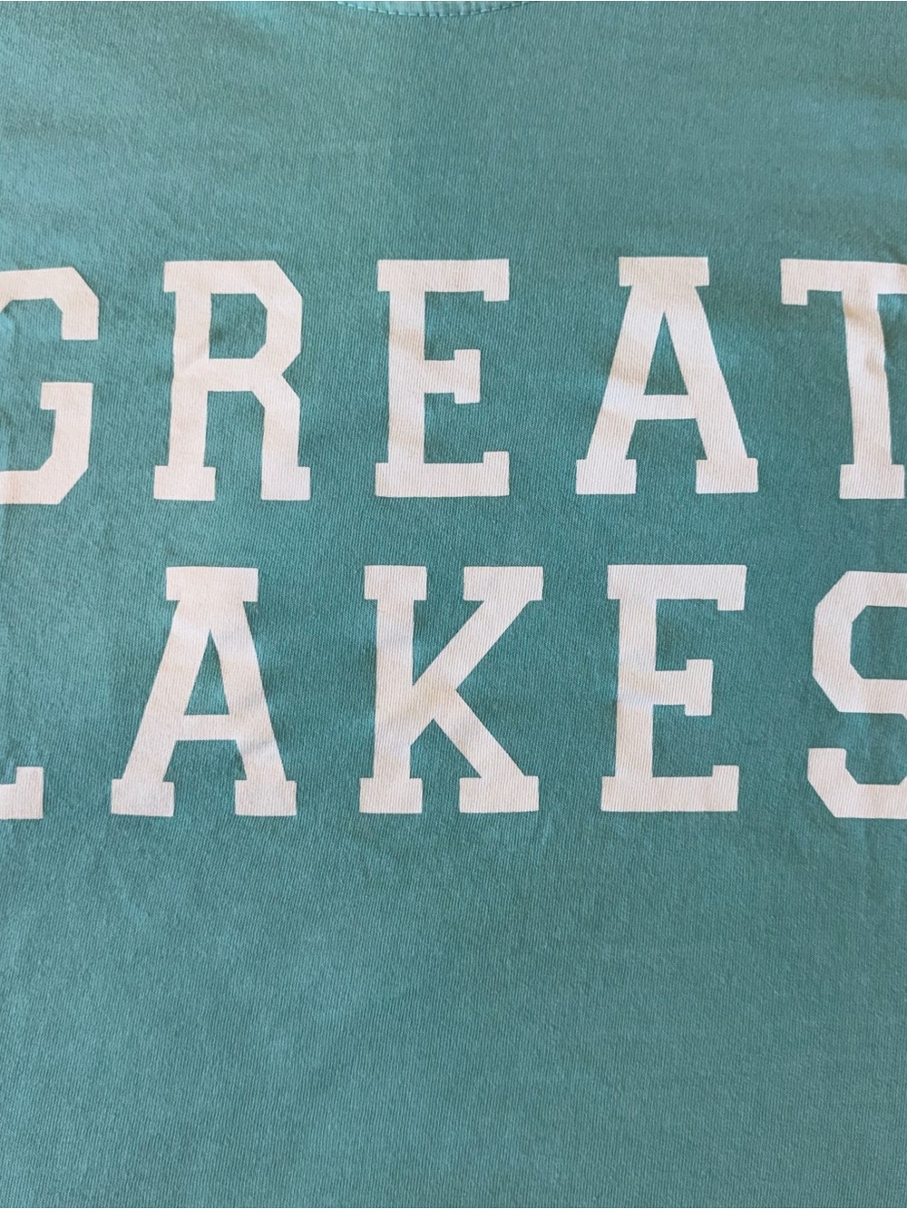 Great Lakes Teal Long Sleeve Graphic Tee - Size L - 100% Cotton - Lake Life - Picture 4 of 11